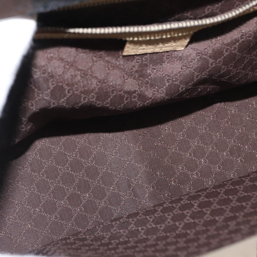 Gucci Vintage Handbag Leather Beige Leather Handbag (Authentic  )