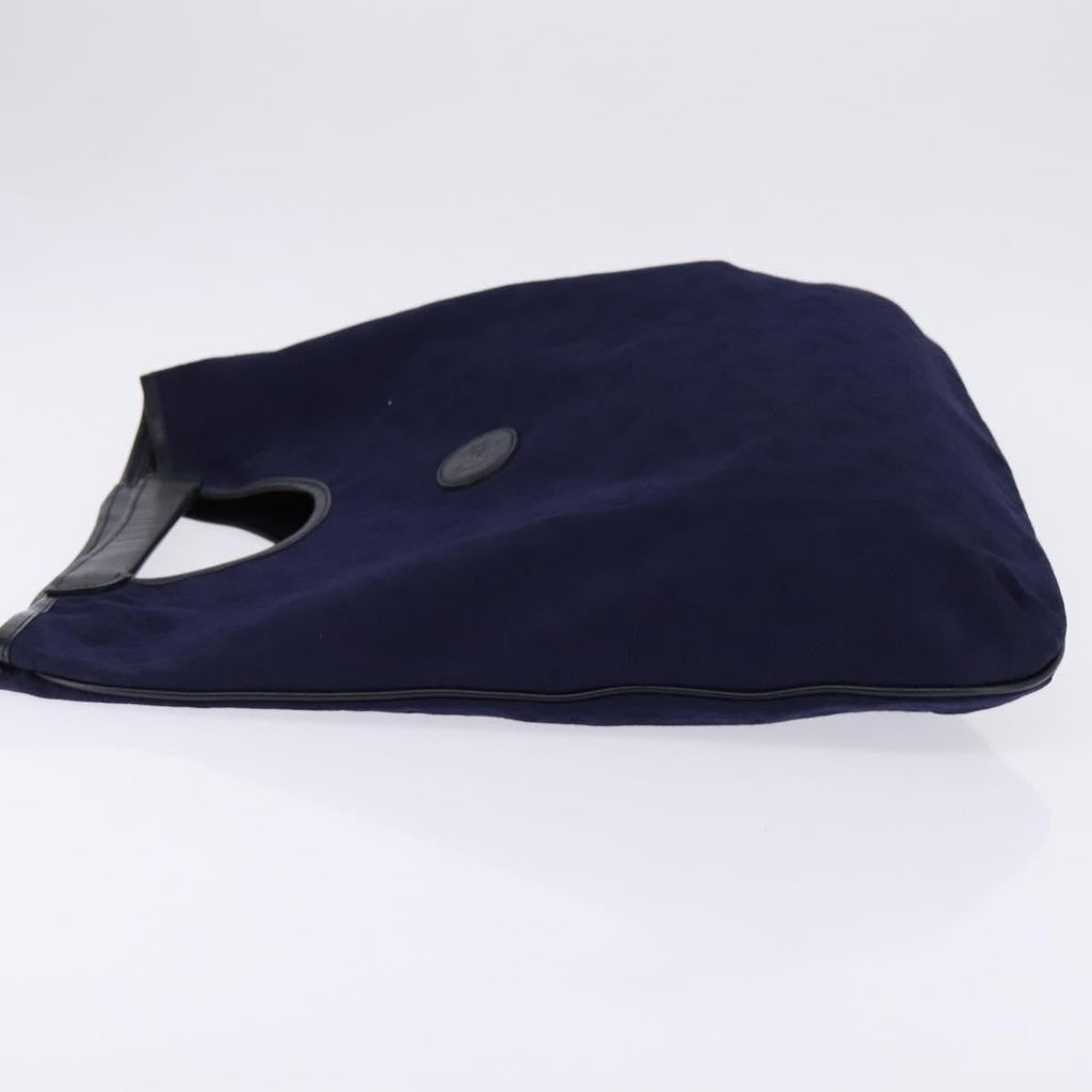 Celine C Sulky Handbag Canvas Navy Canvas Handbag (Authentic  )