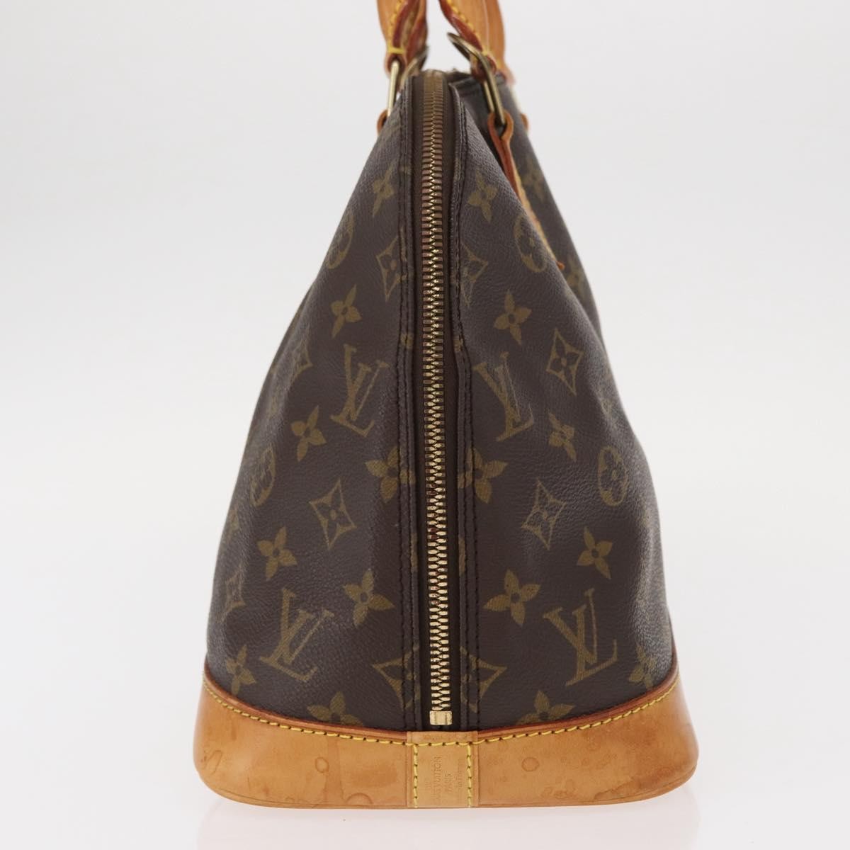 Louis Vuitton Alma Handbag Monogram Canvas Brown Canvas Handbag (Authentic  )