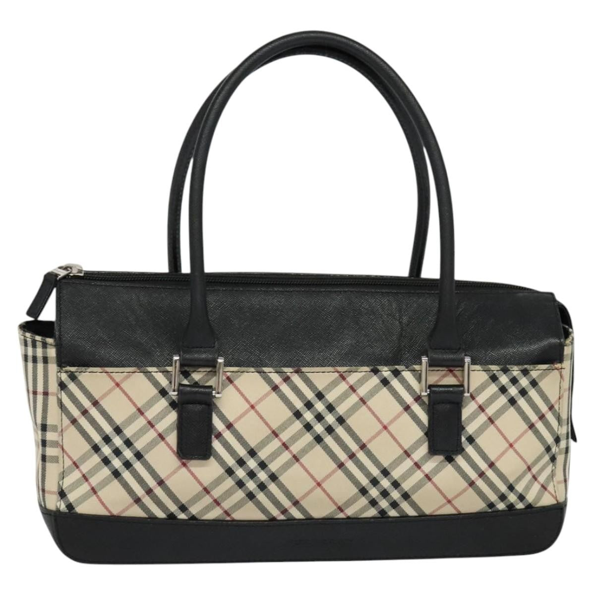 Burberry Nova Check Handbag Nova Check Canvas And Leather Beige Canvas Handbag (Authentic  )