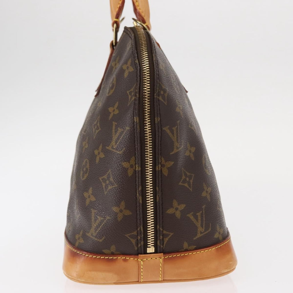 Louis Vuitton Alma Handbag Monogram Canvas Brown Canvas Handbag (Authentic  )