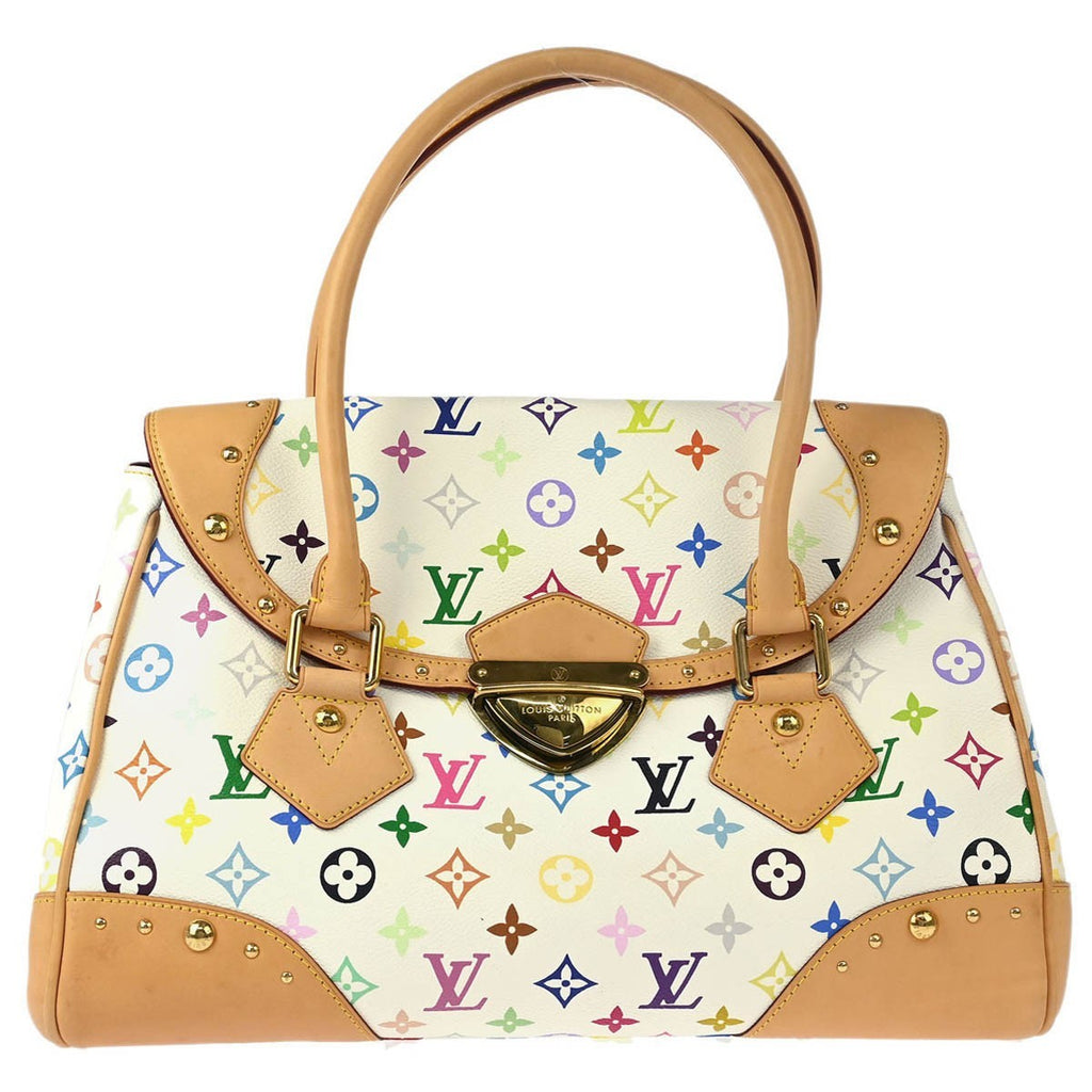 Louis Vuitton Beverly Handbag Monogram Multicolor Multicolour Canvas Handbag (Authentic  )