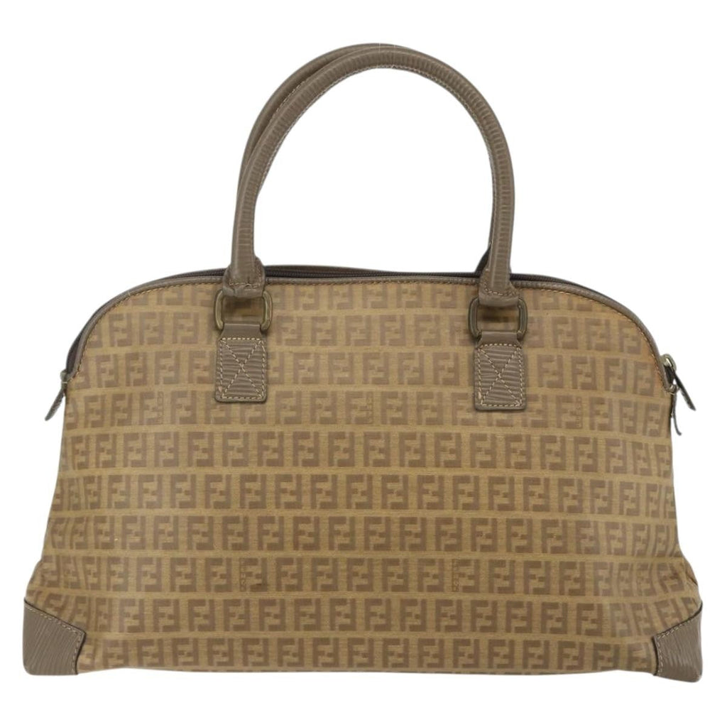 Fendi Zucchino Canvas Brown Canvas Handbag (Authentic  )