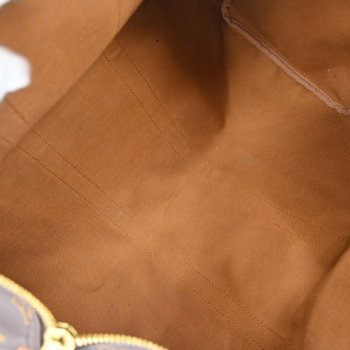 Louis Vuitton Keepall Bag Monogram Canvas Brown Canvas Handbag ( )