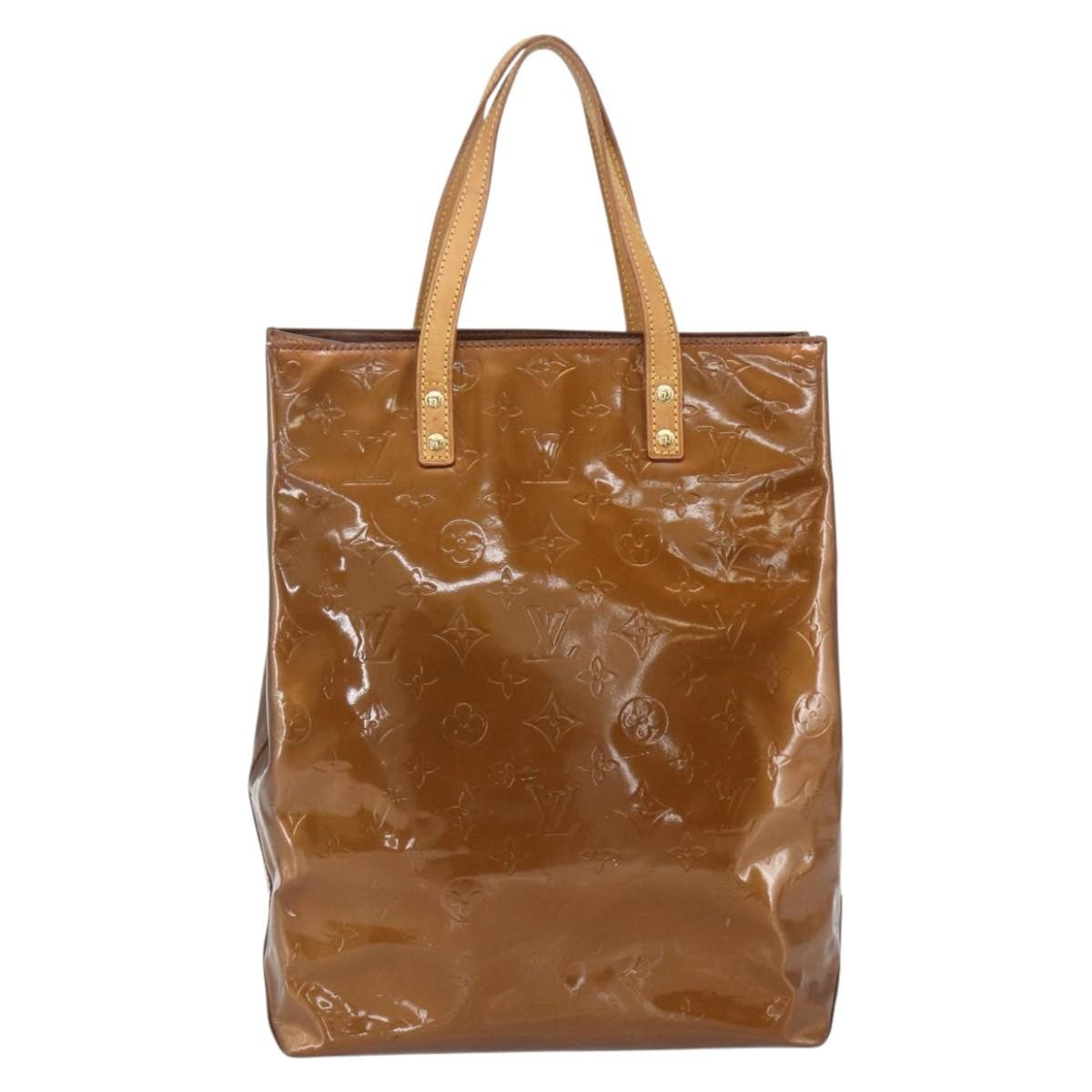 Louis Vuitton Reade Handbag Monogram Vernis Brown Patent_Leather Handbag (Authentic  )