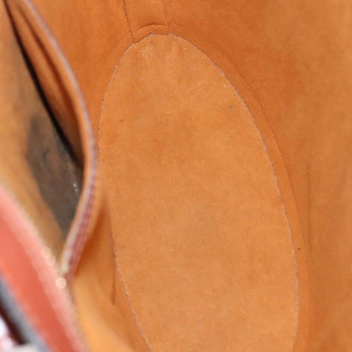 Louis Vuitton Saint Jacques Handbag Epi Leather Brown Leather Handbag (Authentic  )