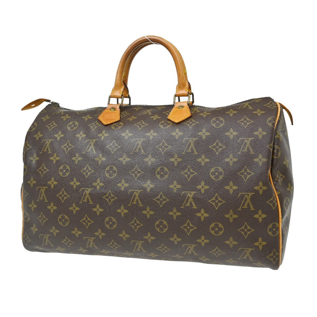 Louis Vuitton Speedy Handbag Monogram Canvas Brown Canvas Handbag ( )