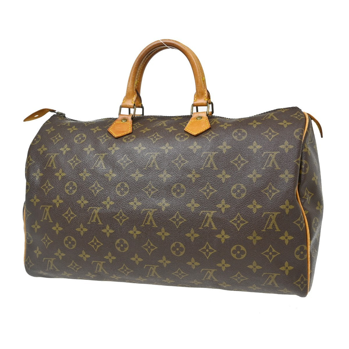 Louis Vuitton Speedy Handbag Monogram Canvas Brown Canvas Handbag ( )