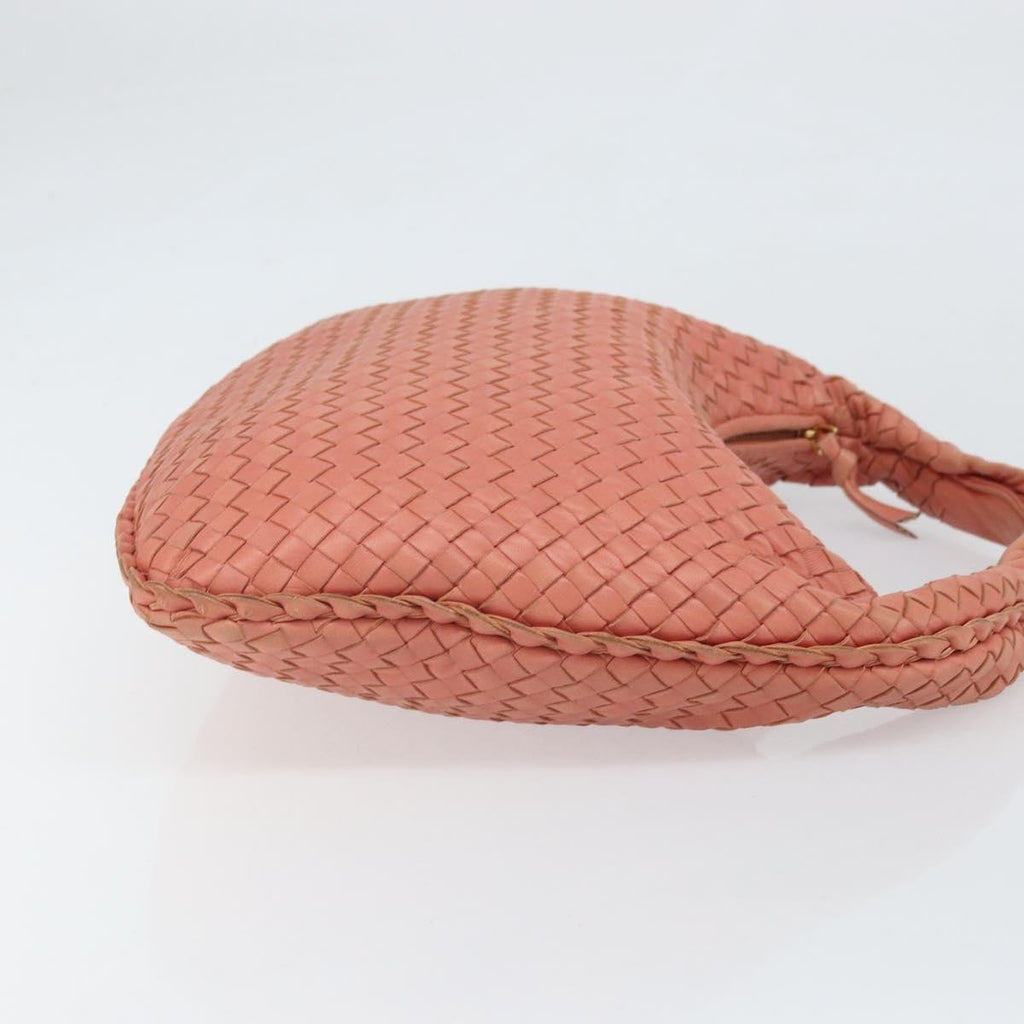 Bottega Veneta Veneta Hobo Intrecciato Nappa Pink Leather Handbag (Authentic  )