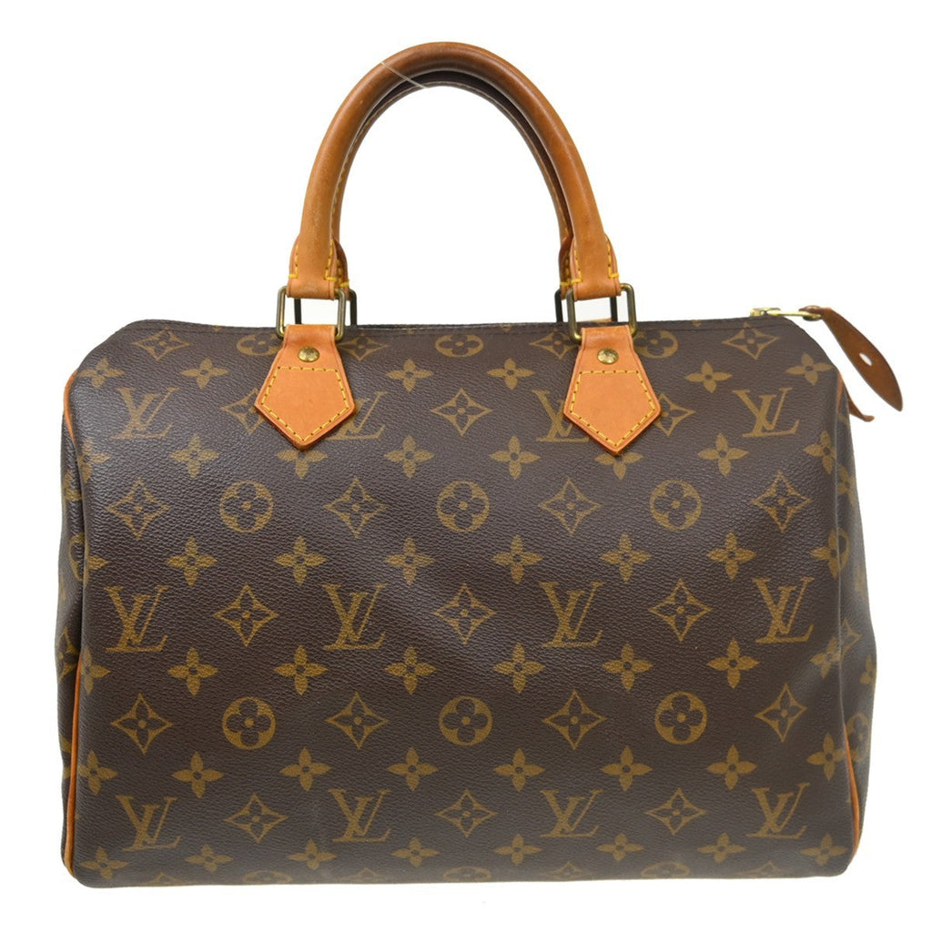 Louis Vuitton Speedy Handbag Monogram Canvas Brown Canvas Handbag ( )