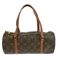 Louis Vuitton Papillon Handbag Monogram Canvas Brown Canvas Handbag ( )