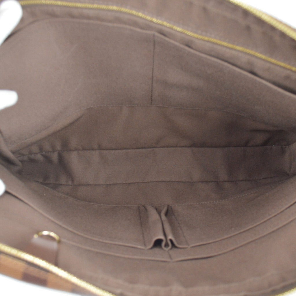 Louis Vuitton Porte-Documents Voyage Briefcase Damier Brown Canvas Briefcase Bag (Authentic  )