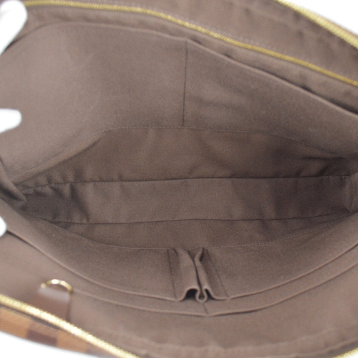 Louis Vuitton Porte-Documents Voyage Briefcase Damier Brown Canvas Briefcase Bag (Authentic  )