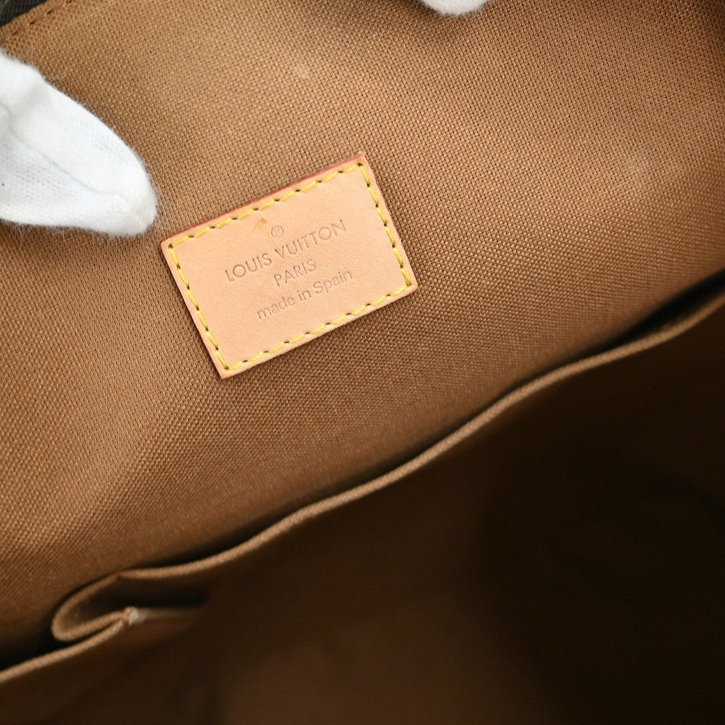 Louis Vuitton Lockit Handbag Monogram Canvas Brown Canvas Handbag ( )