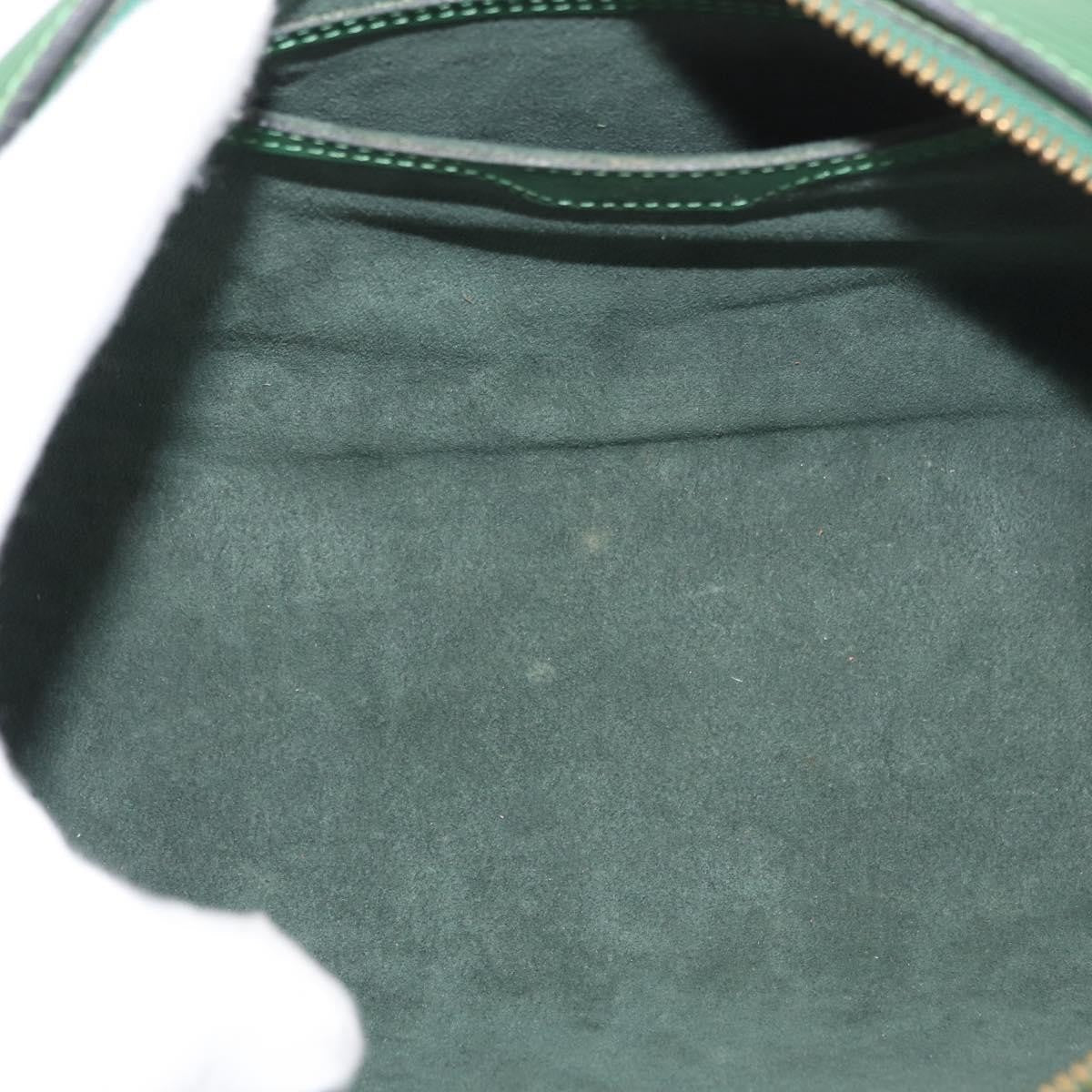 Louis Vuitton Soufflot Handbag Epi Leather Green Leather Handbag (Authentic  )