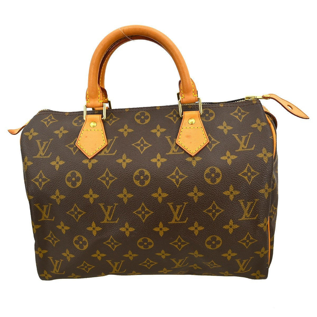 Louis Vuitton Speedy Handbag Monogram Canvas Brown Canvas Handbag ( )