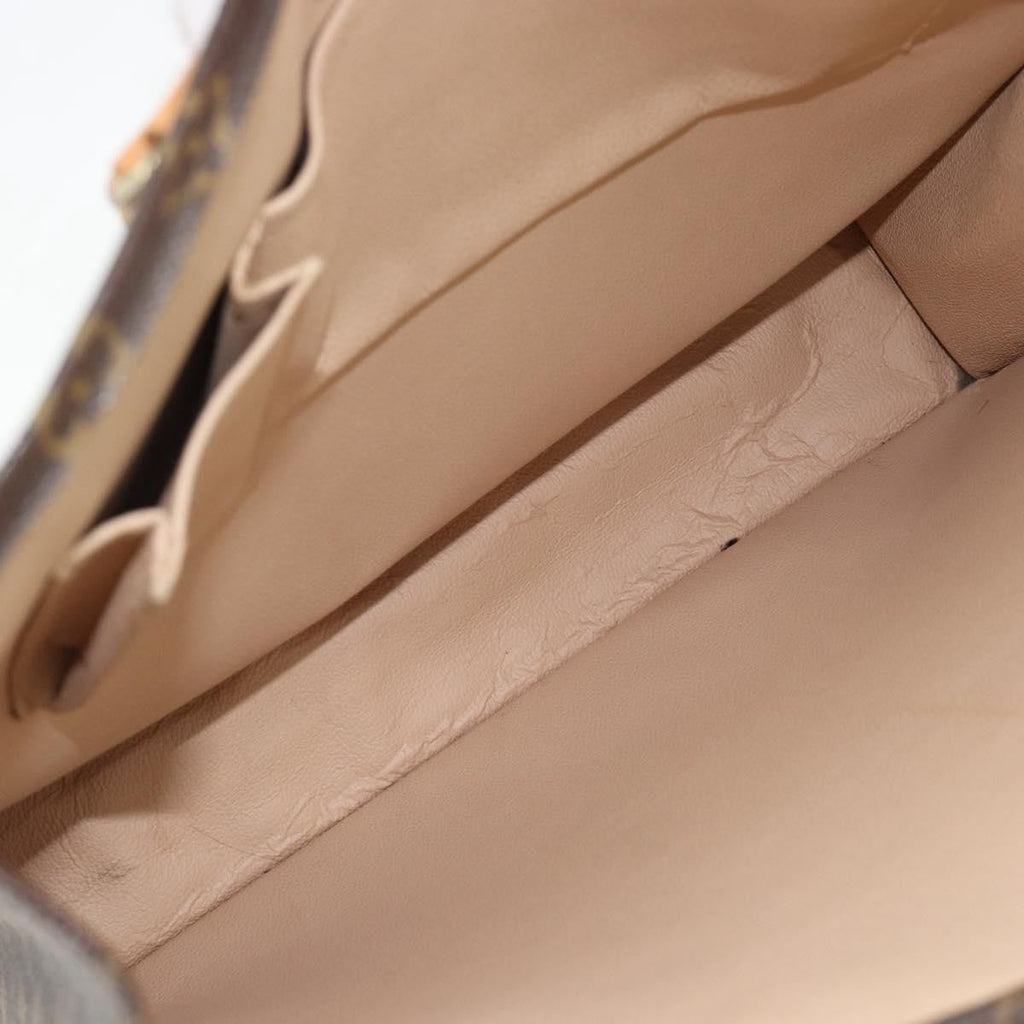 Louis Vuitton Vintage Sac Plat Bag Monogram Canvas Brown Canvas Handbag ( )