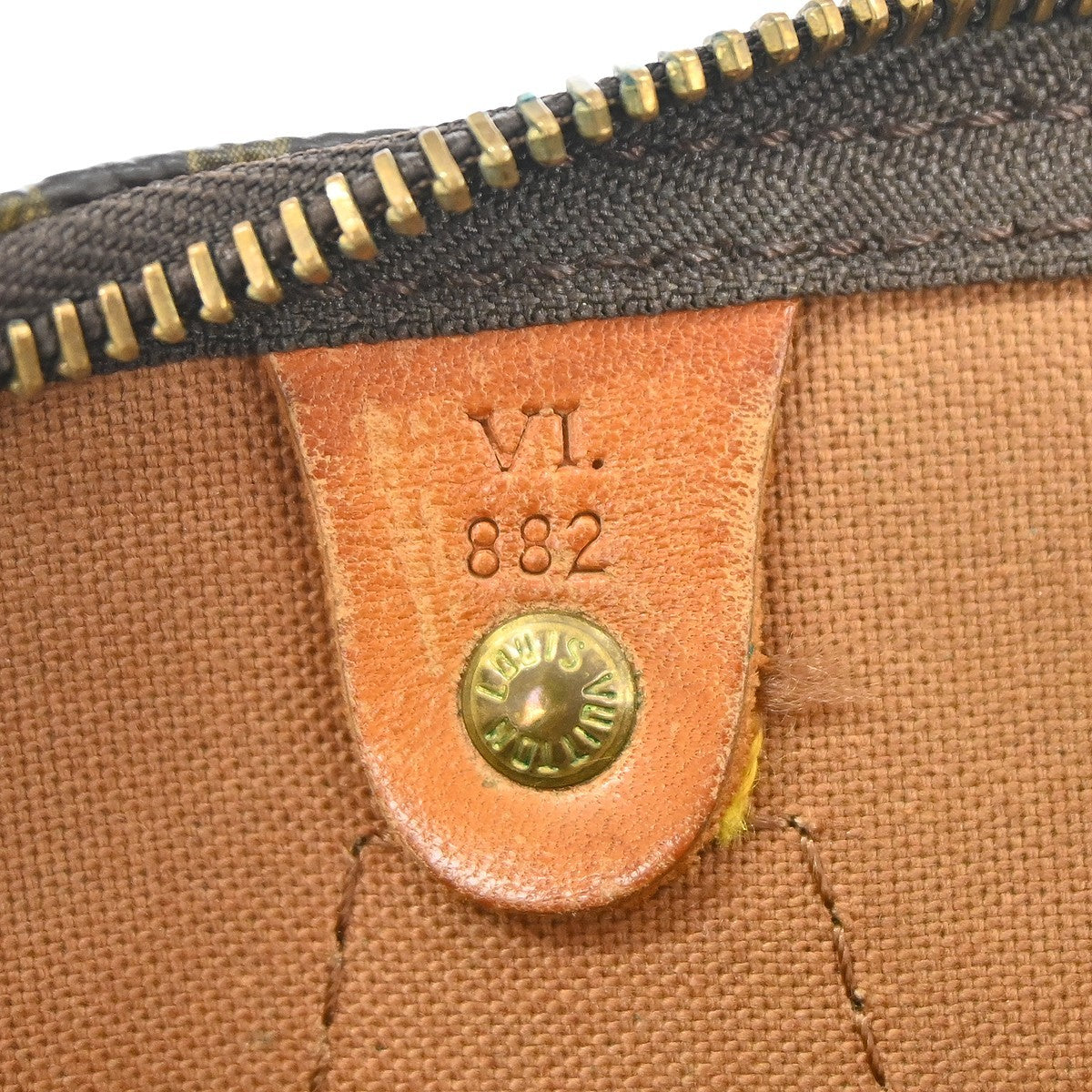 Louis Vuitton Speedy Handbag Monogram Canvas Brown Canvas Handbag ( )