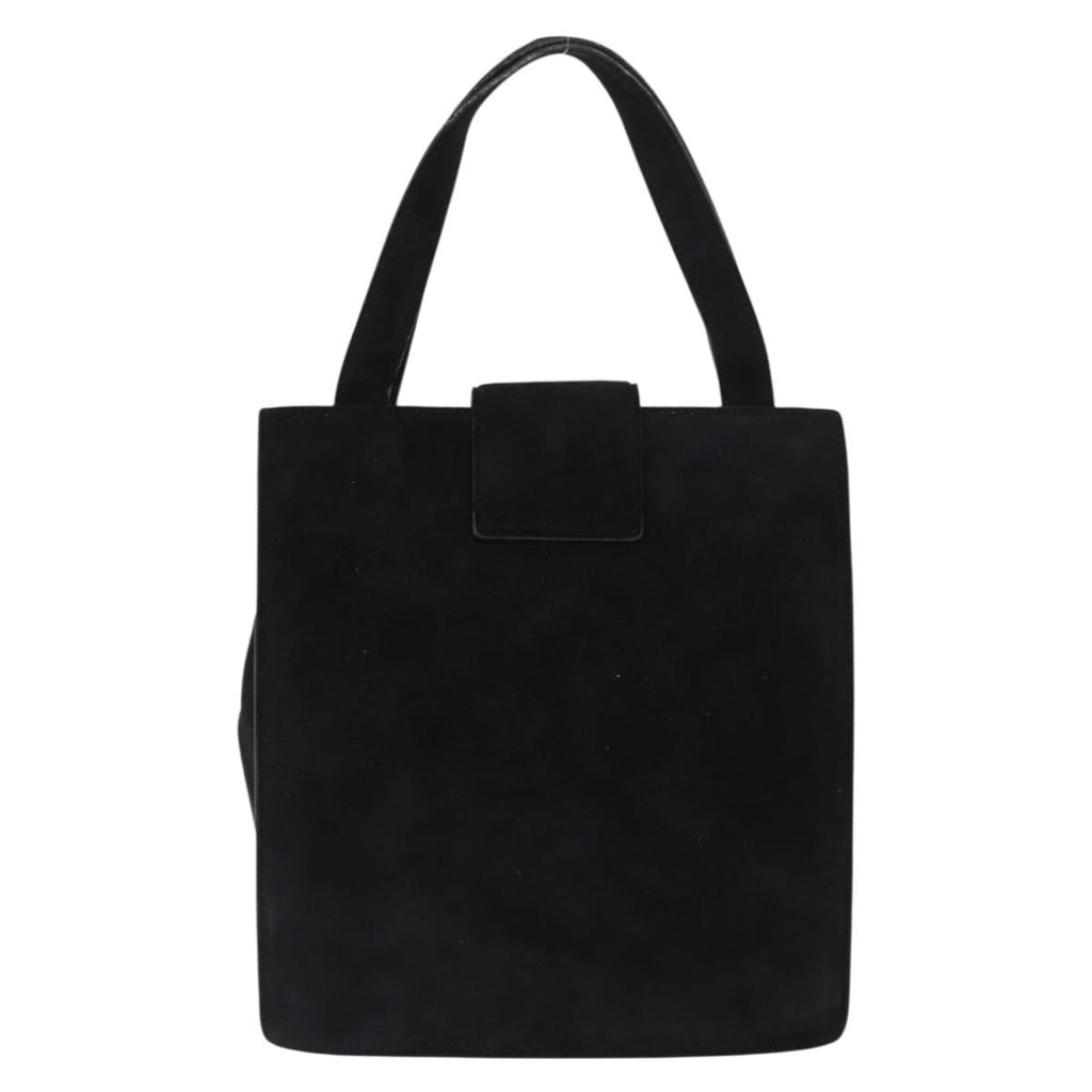 Prada Vintage Handbag Suede Black Suede Handbag (Authentic  )