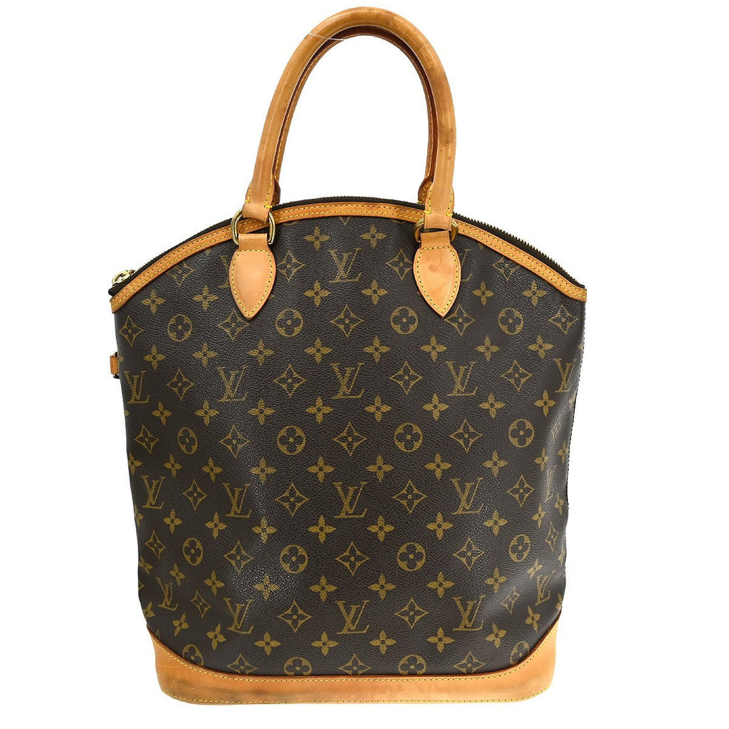 Louis Vuitton Lockit Handbag Monogram Canvas Brown Canvas Handbag ( )