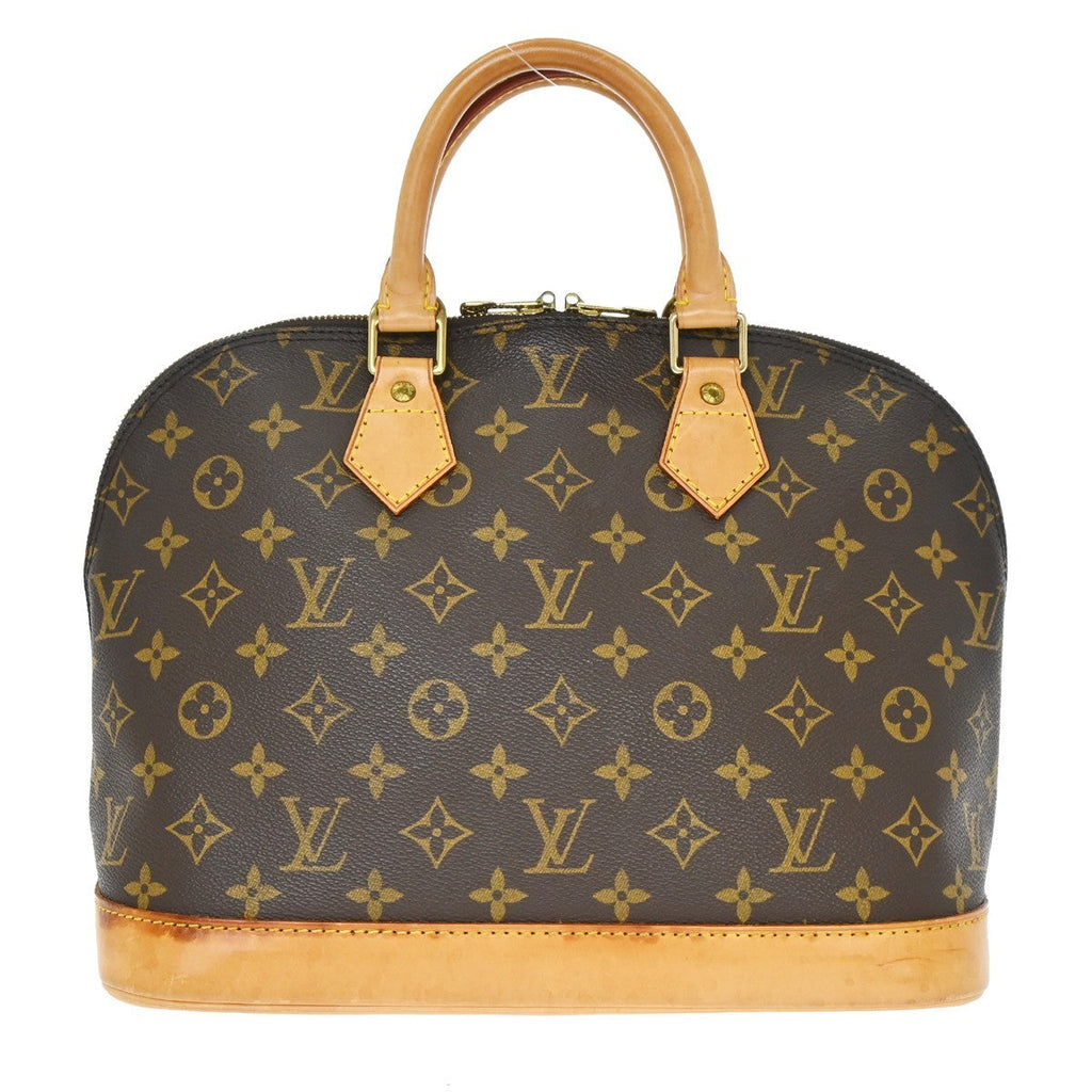Louis Vuitton Alma Handbag Monogram Canvas Brown Canvas Handbag ( )
