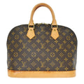 Louis Vuitton Alma Handbag Monogram Canvas Brown Canvas Handbag ( )