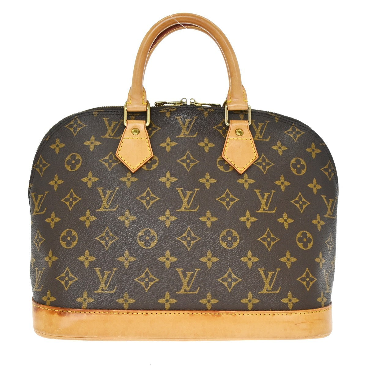 Louis Vuitton Alma Handbag Monogram Canvas Brown Canvas Handbag ( )