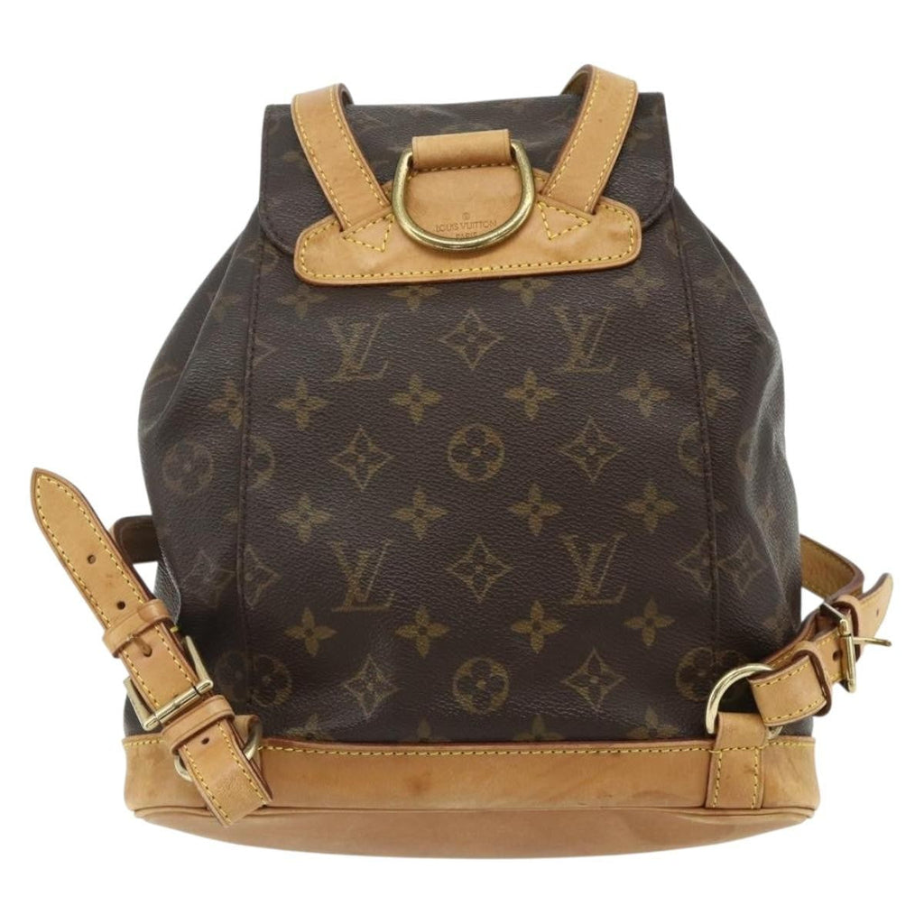Louis Vuitton Vintage Montsouris Backpack Monogram Canvas Brown Canvas Backpack Bag ( )