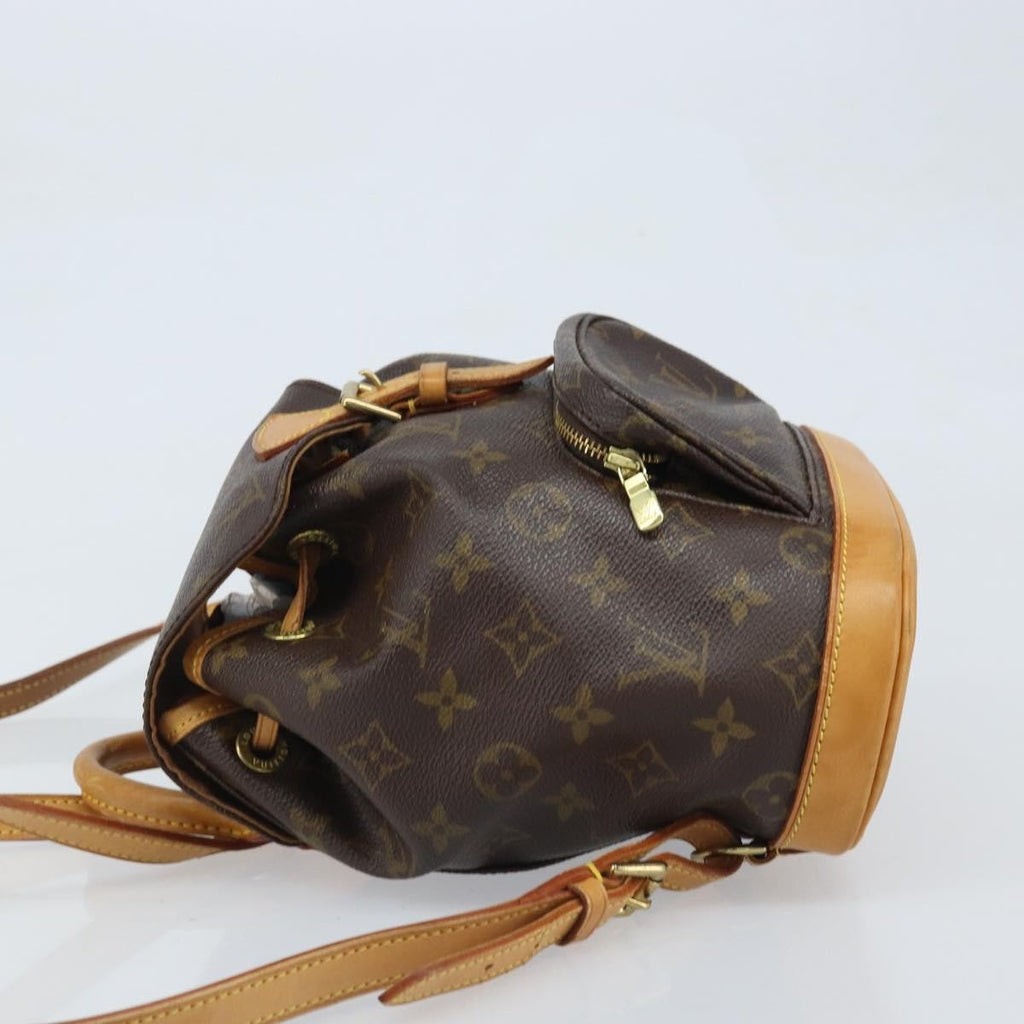 Louis Vuitton Vintage Montsouris Backpack Monogram Canvas Brown Canvas Handbag (Authentic  )