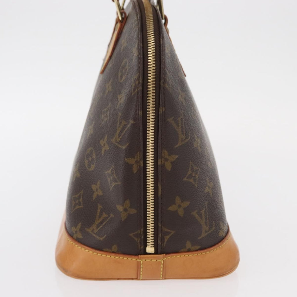 Louis Vuitton Alma Handbag Monogram Canvas Brown Canvas Handbag (Authentic  )