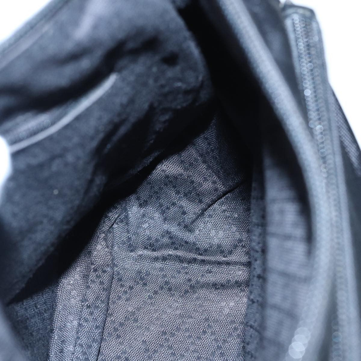 Gucci Vintage Bamboo Handle Bag Nylon Black Nylon Handbag ( )