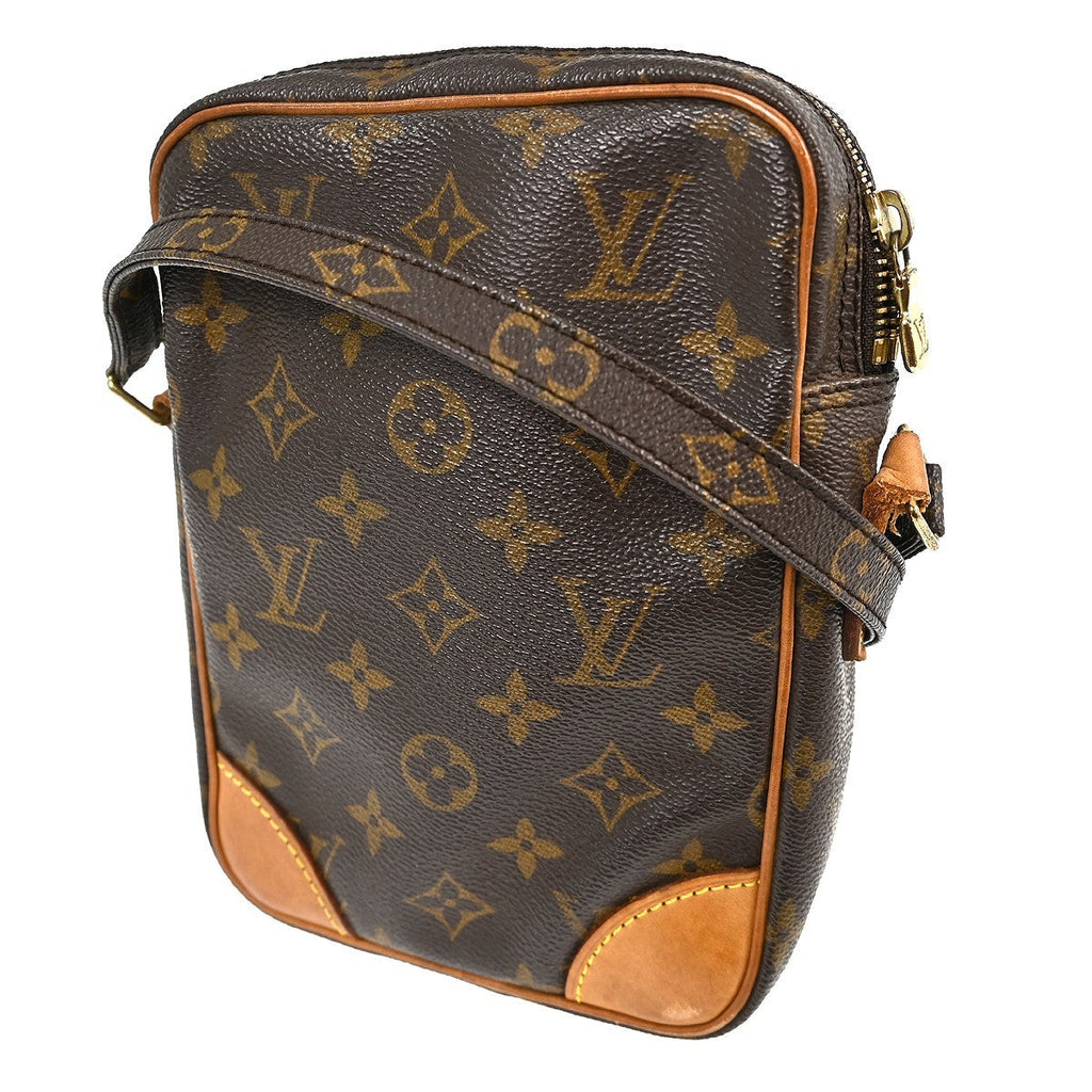 Louis Vuitton Danube Handbag Monogram Canvas Brown Canvas Handbag ( )