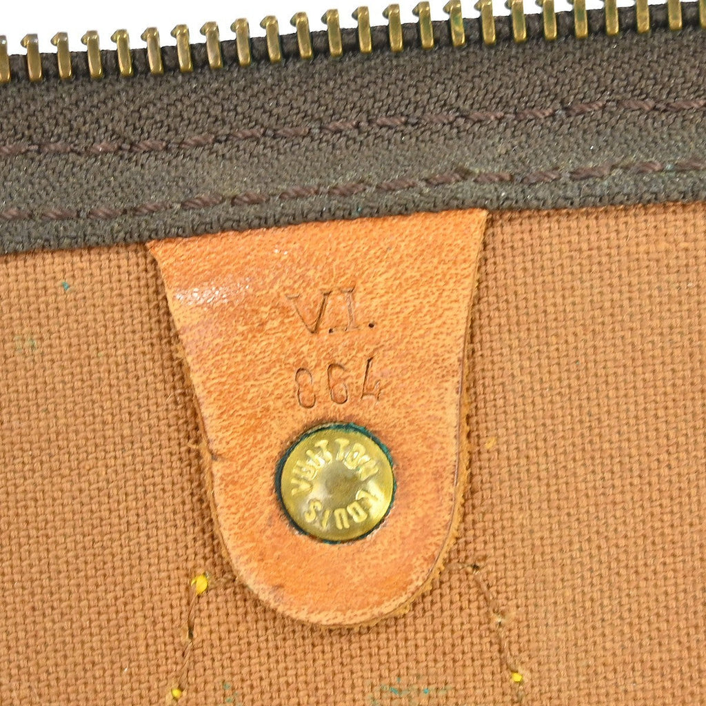 Louis Vuitton Speedy Handbag Monogram Canvas Brown Canvas Handbag ( )