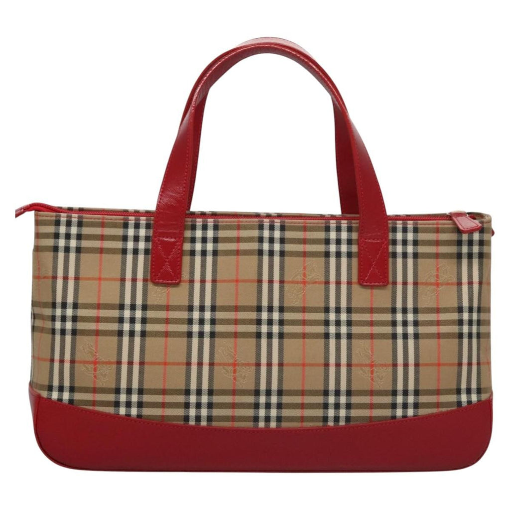 Burberry Nova Check Handbag Nova Check Canvas And Leather Beige Canvas Handbag (Authentic  )