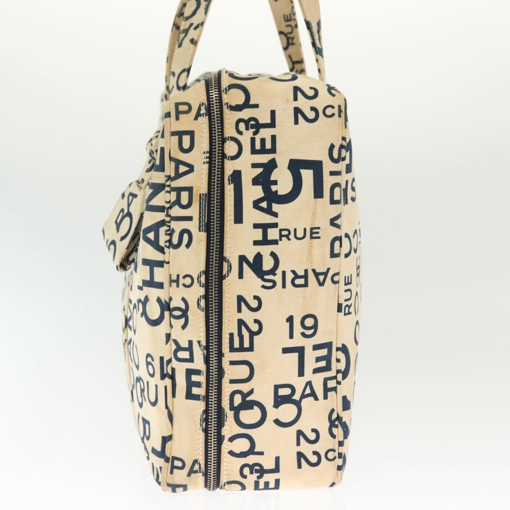 Chanel Cambon Canvas White Canvas Bag (Authentic  )