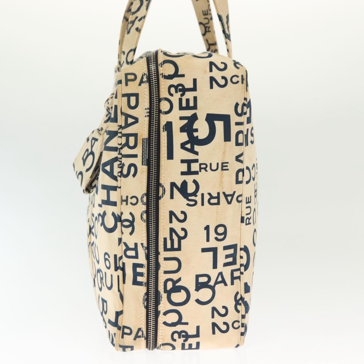 Chanel Cambon Canvas White Canvas Bag (Authentic  )