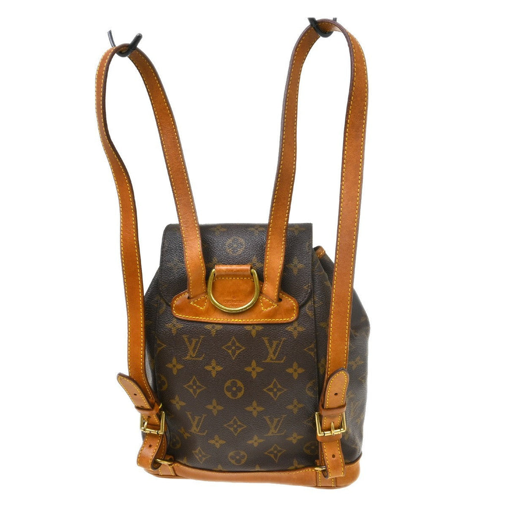 Louis Vuitton Vintage Montsouris Backpack Monogram Canvas Brown Canvas Backpack Bag ( )