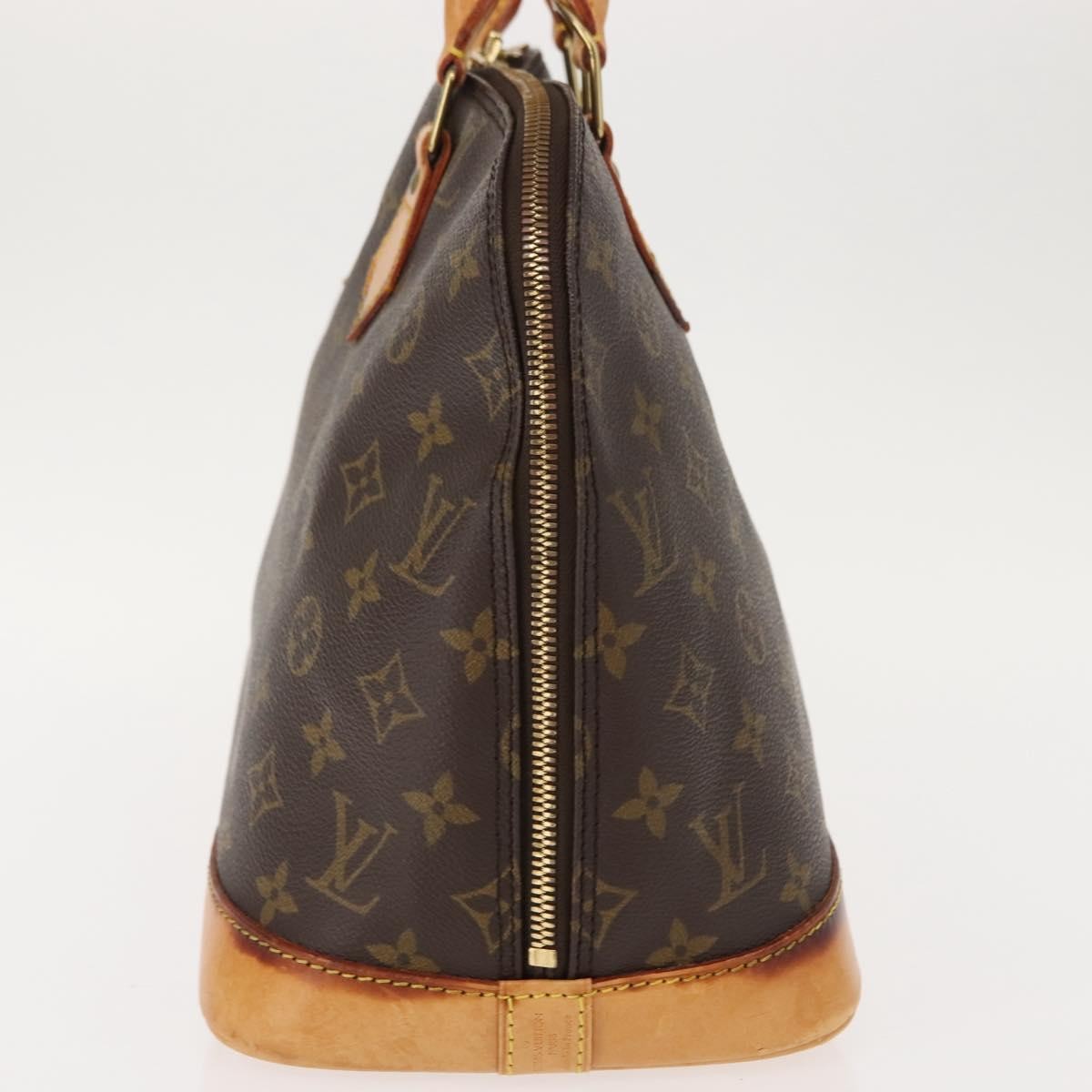 Louis Vuitton Alma Handbag Monogram Canvas Brown Canvas Handbag (Authentic  )