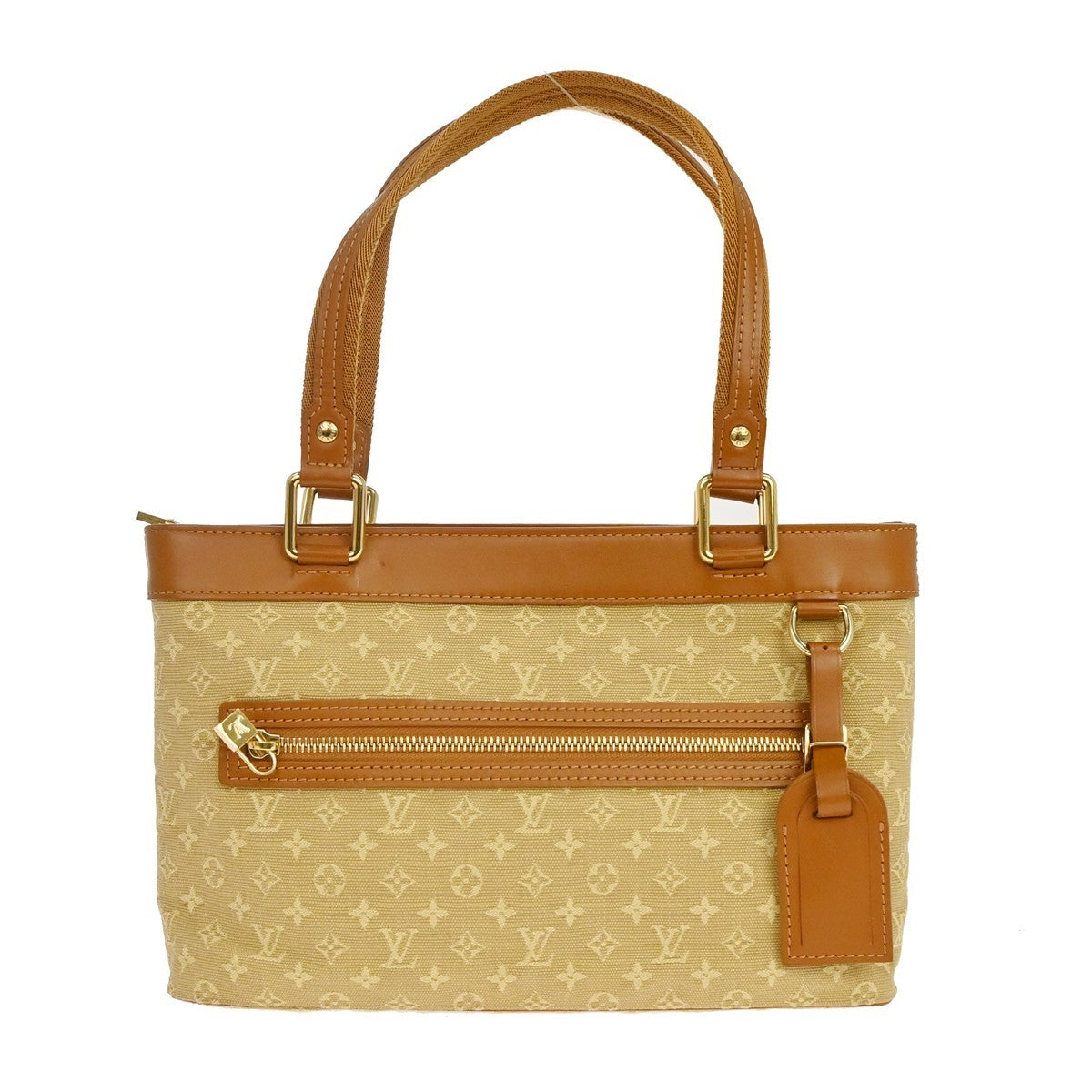 Louis Vuitton Lucille Handbag Mini Lin Beige Canvas Handbag ( )