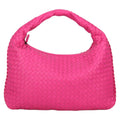 Bottega Veneta Veneta Hobo Intrecciato Nappa Pink Leather Bag (Authentic  )