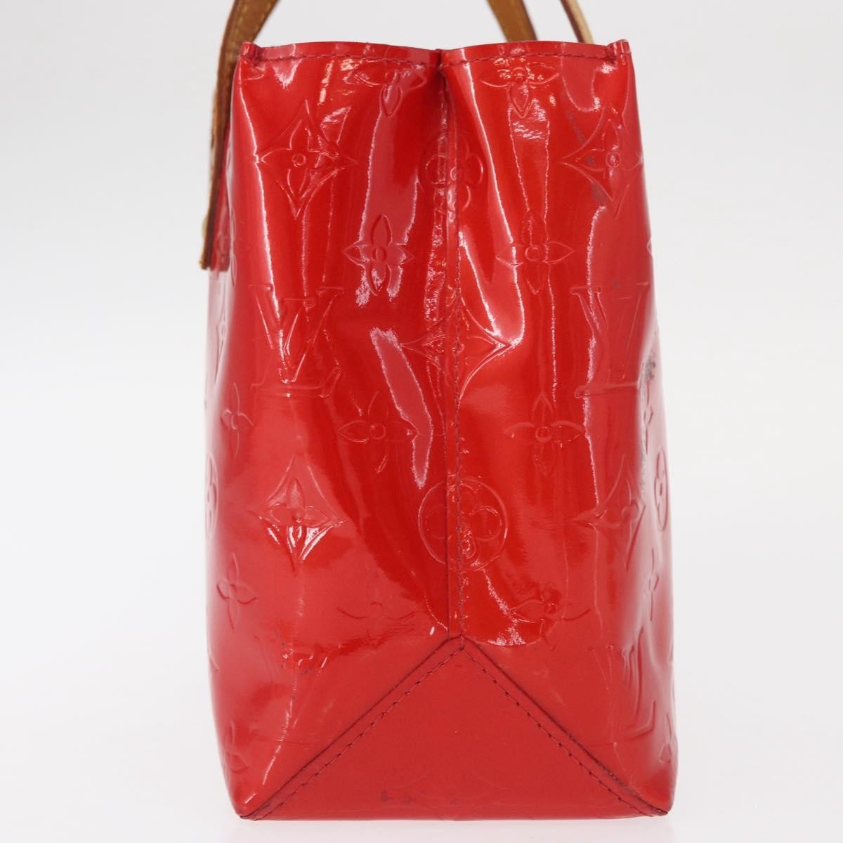 Louis Vuitton Reade Handbag Monogram Vernis Red Patent_Leather Handbag (Authentic  )