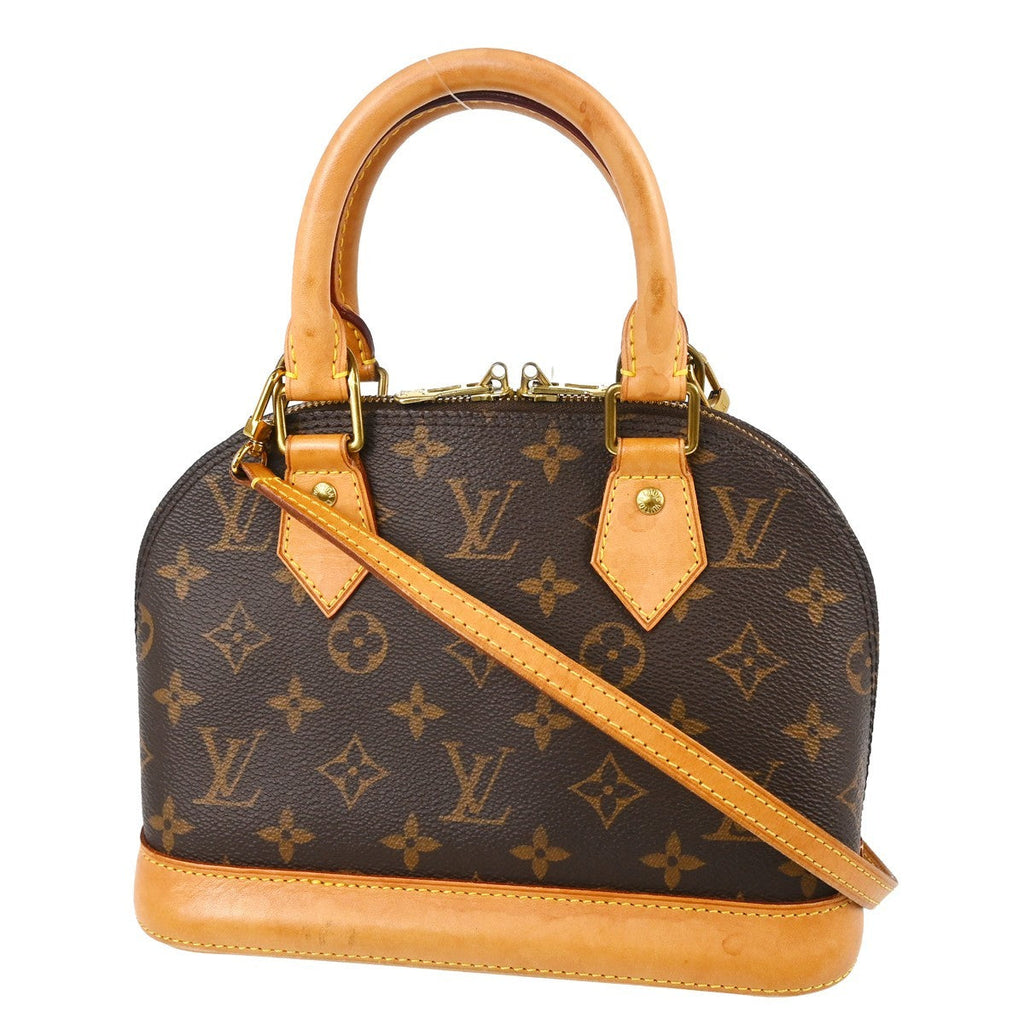 Louis Vuitton Alma Handbag Monogram Canvas Brown Canvas Handbag ( )