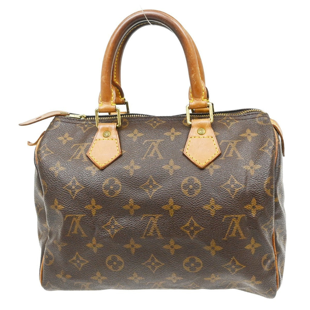 Louis Vuitton Speedy Handbag Monogram Canvas Brown Canvas Handbag ( )
