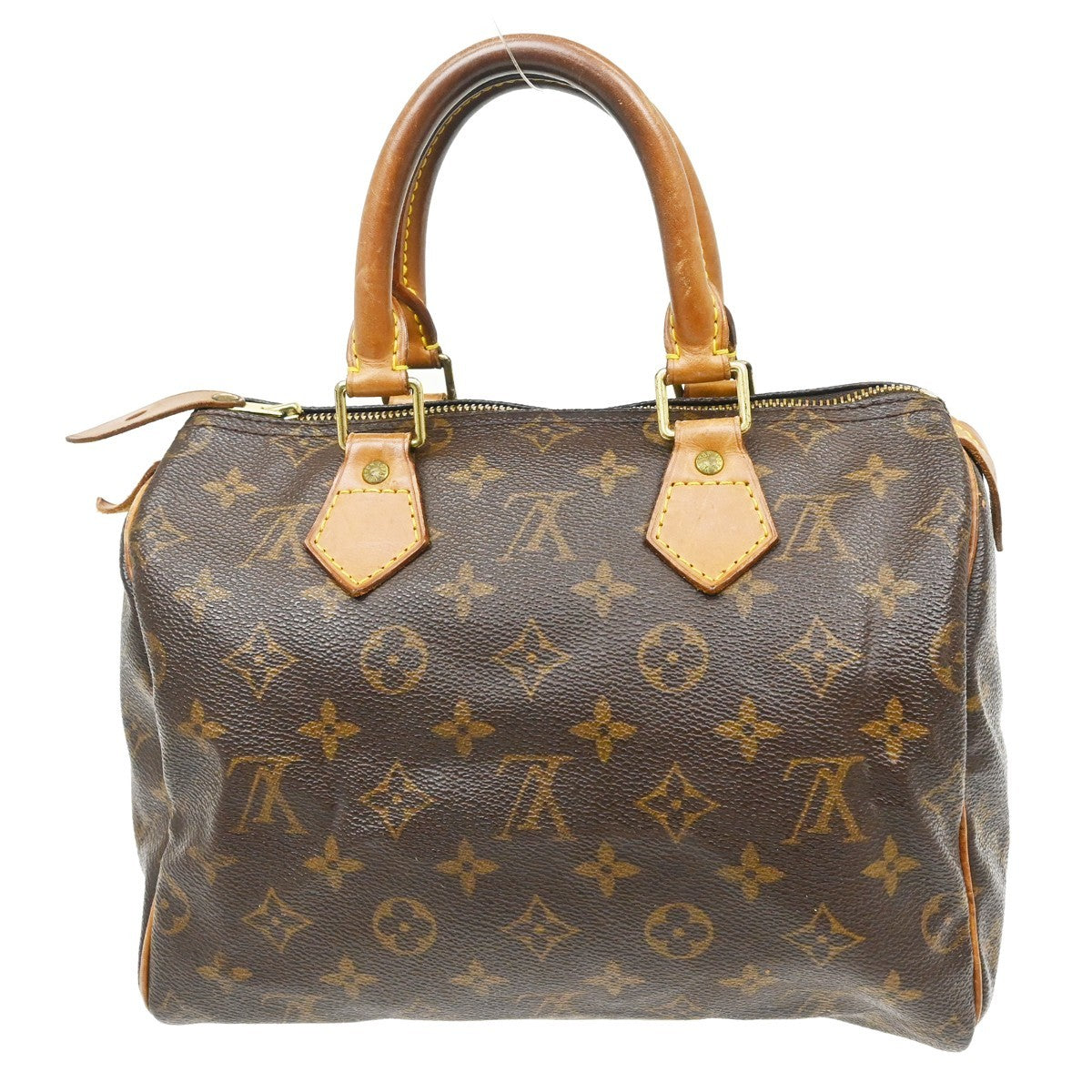 Louis Vuitton Speedy Handbag Monogram Canvas Brown Canvas Handbag ( )