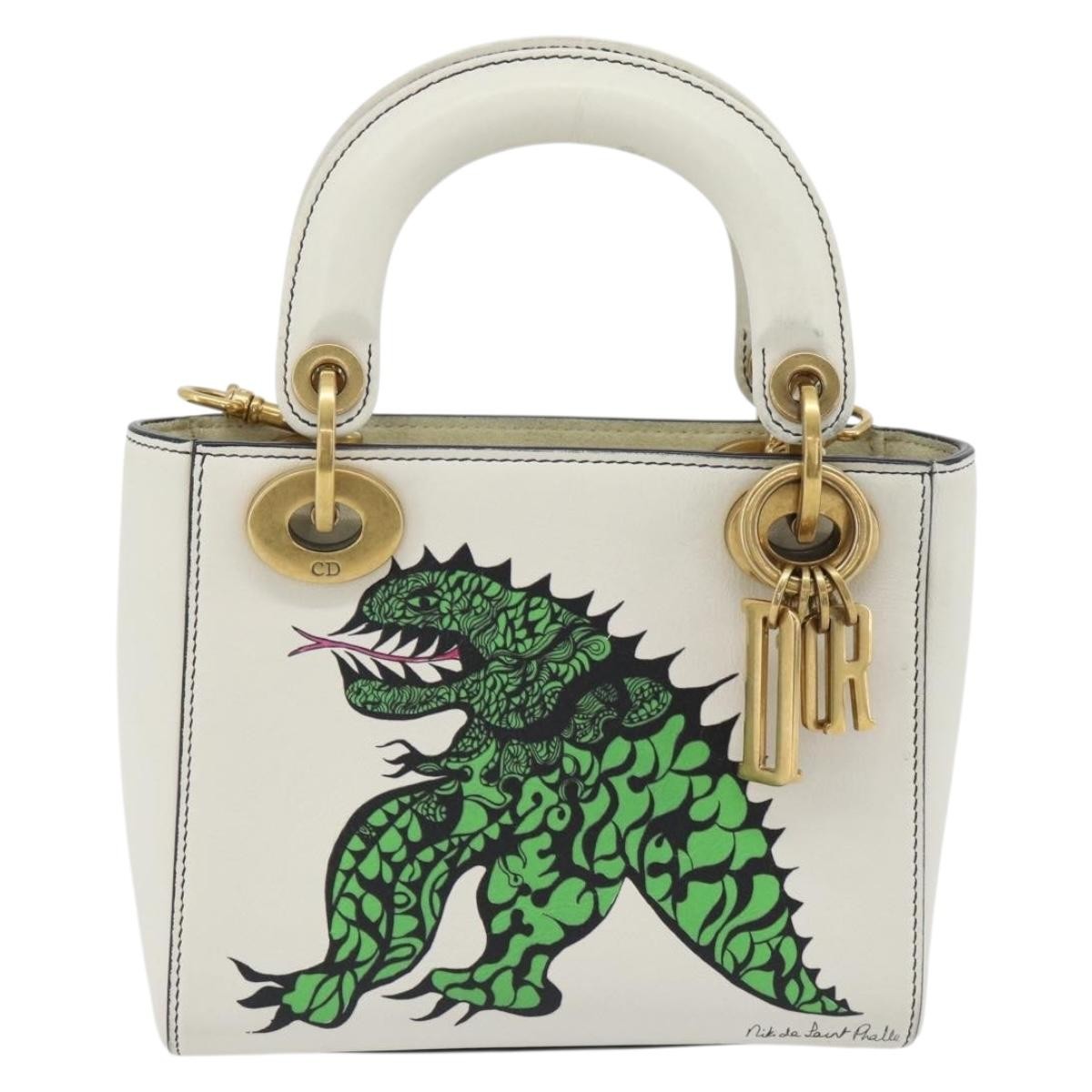 Christian Dior Lady Dior Bag Leather Multicolour Leather Handbag ( )