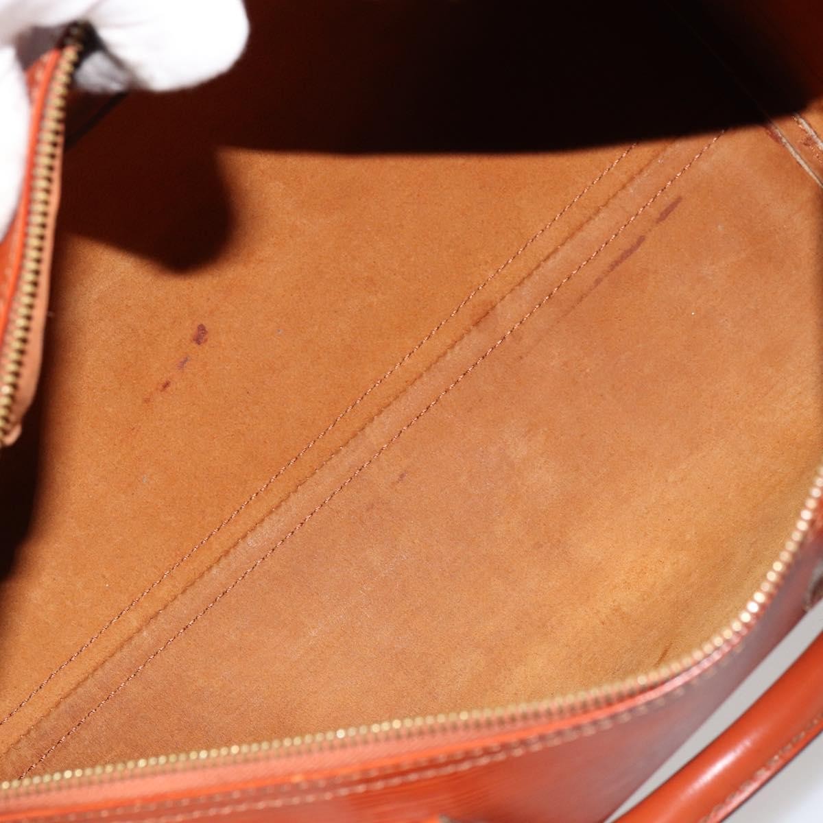 Louis Vuitton Speedy Handbag Epi Leather Brown Leather Handbag ( )