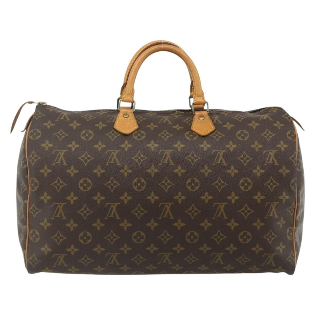 Louis Vuitton Speedy Handbag Monogram Canvas Brown Canvas Handbag ( )