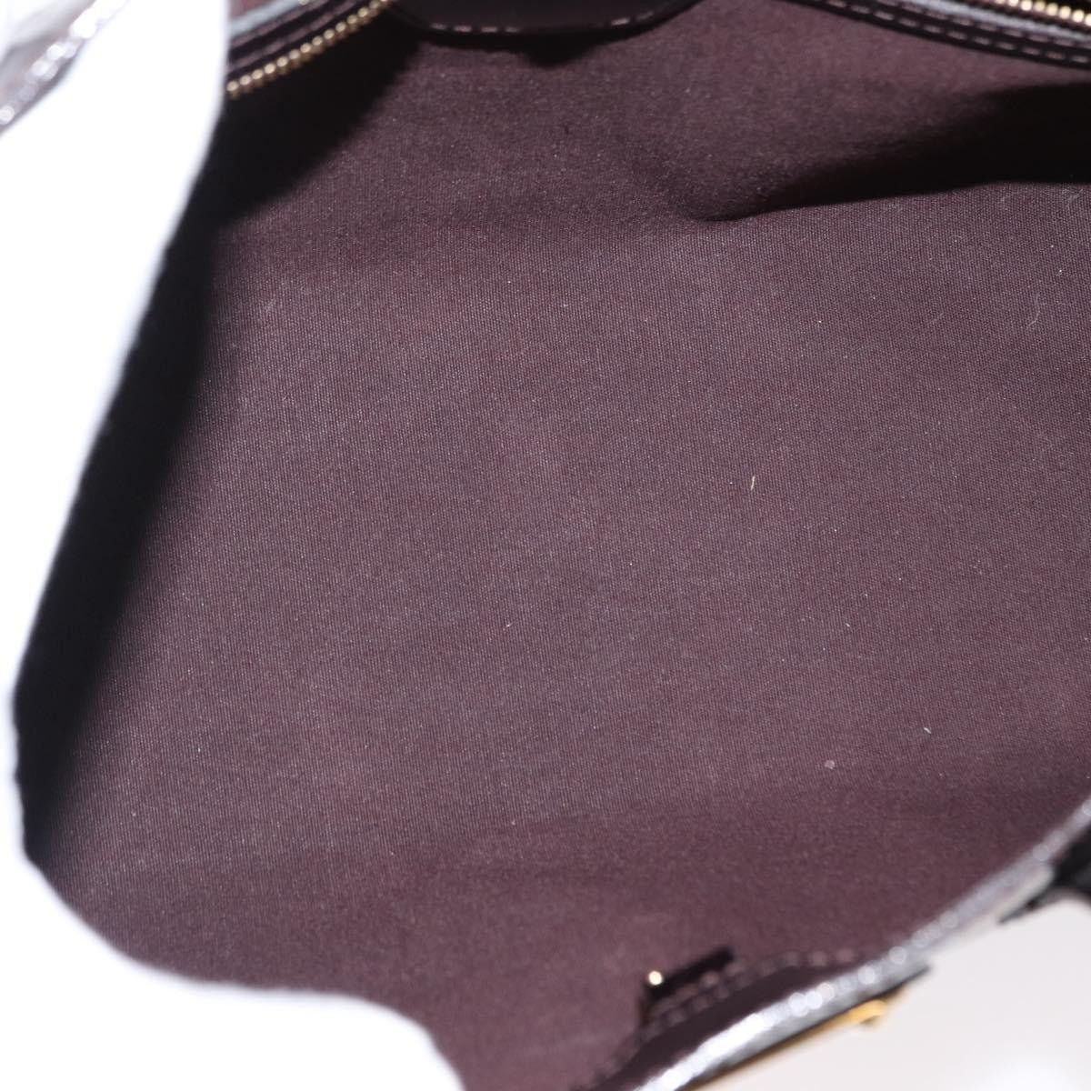 Louis Vuitton Wilshire Handbag Monogram Vernis Burgundy Patent_Leather Handbag (Authentic  )