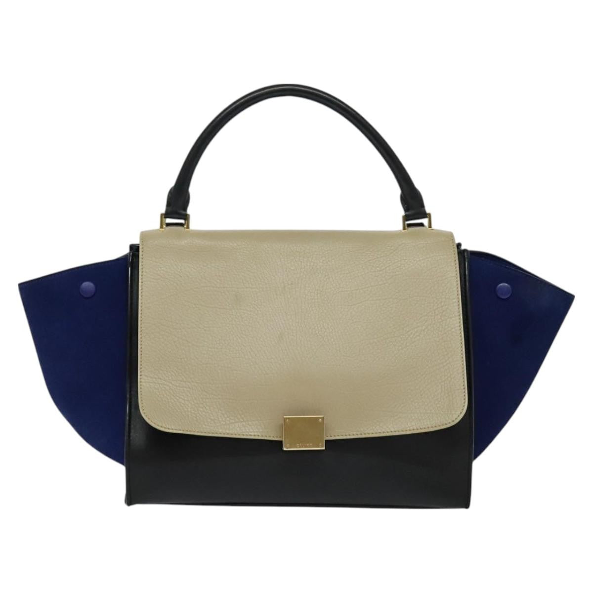 Celine Trapeze Bag Leather Multicolour Leather Handbag ( )