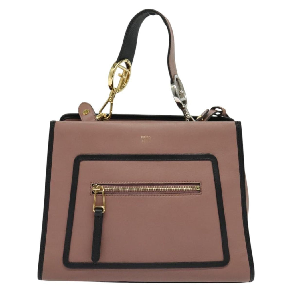 Fendi Runaway Bag Leather Pink Leather Bag (Authentic  )